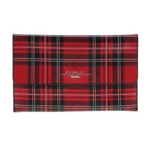 Weekend MaxMara Plaid Envelope Wallet / Clutch